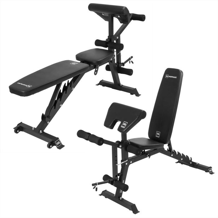 Ławka treningowa regulowana płaska skos góra modlitewnik SB-RO GD