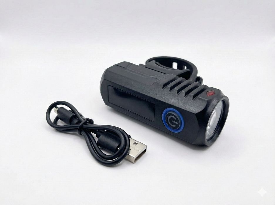 Велофонарь + задний фонарик на велосипед, яркий велосипедный свет