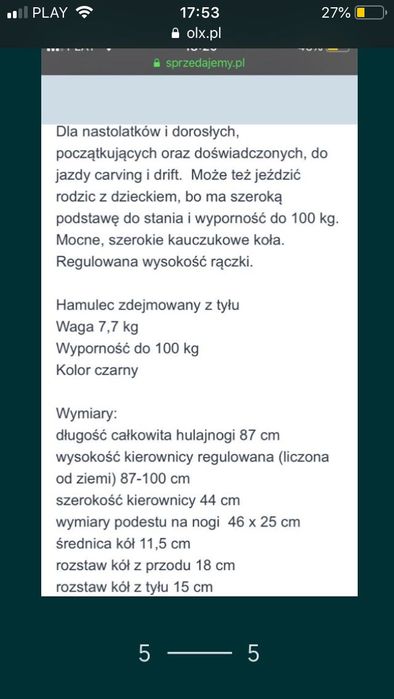 Hulajnoga Oxelo Stunstreet