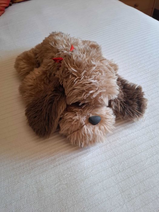 Peluche Cão - Bege e Castanho