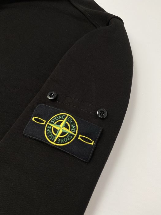 Білий зіп світшот на блискавці Stone Island Кофта Стон Айленд Світшоти