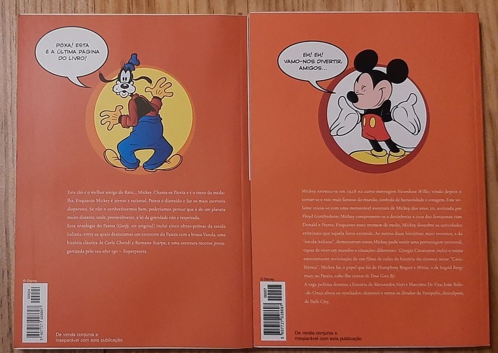 Grandes personagens banda desenhada Mickey Pateta