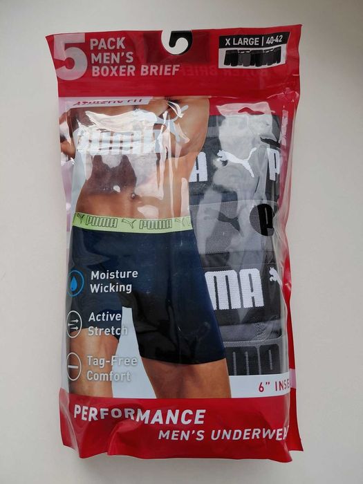 Набір : Труси Puma Athletic fit Boxer Briefs. З США. Оригінал