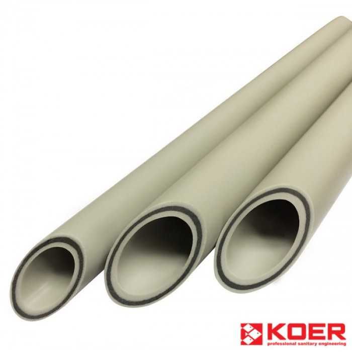 Труба ПП KOER Композит БАЗАЛЬТ (Чехия) для отопления