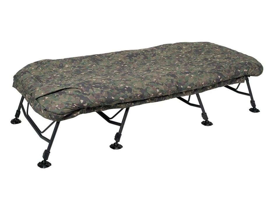 Trakker RLX 8 Wide Camo Bed System - łóżko karpiowe ze śpiworem  Nowe!!!