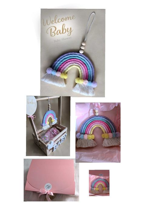 Tęcza Makrama -  oryginalna dekoracja do pokoju dziecka