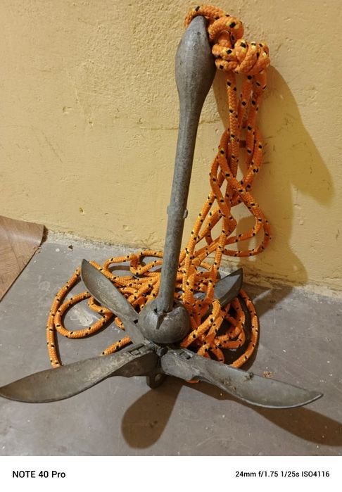 Kotwica 8kg składana z lina