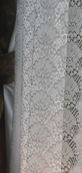 Komplet długich firan + lamberkin