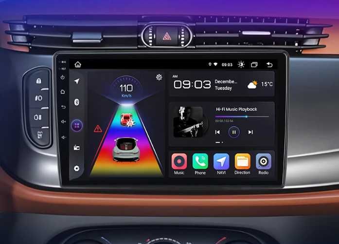 Rádio Android Junsun Alfa Romeo Giulietta 2015 a 2018 9 Polegadas CarPlay GPS WIFI 2/32GB novo