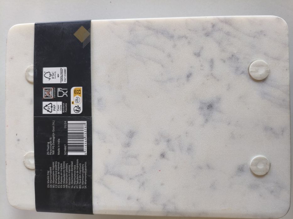 Taca marmurowa z uchwytami