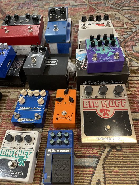 Pedais Earthquaker Devices - Big Muff - Fish Circuits - MXR - Diamond - Ibanez - Lovepedal