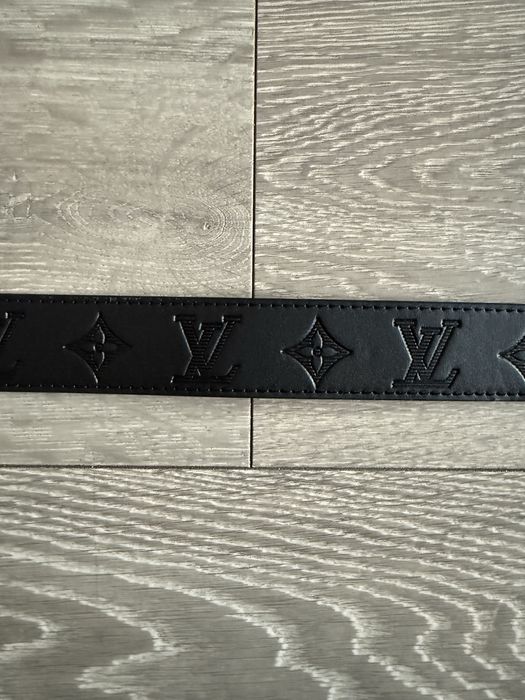 Pasek Louis Vuitton monogram z srebrną klamrą 105cm