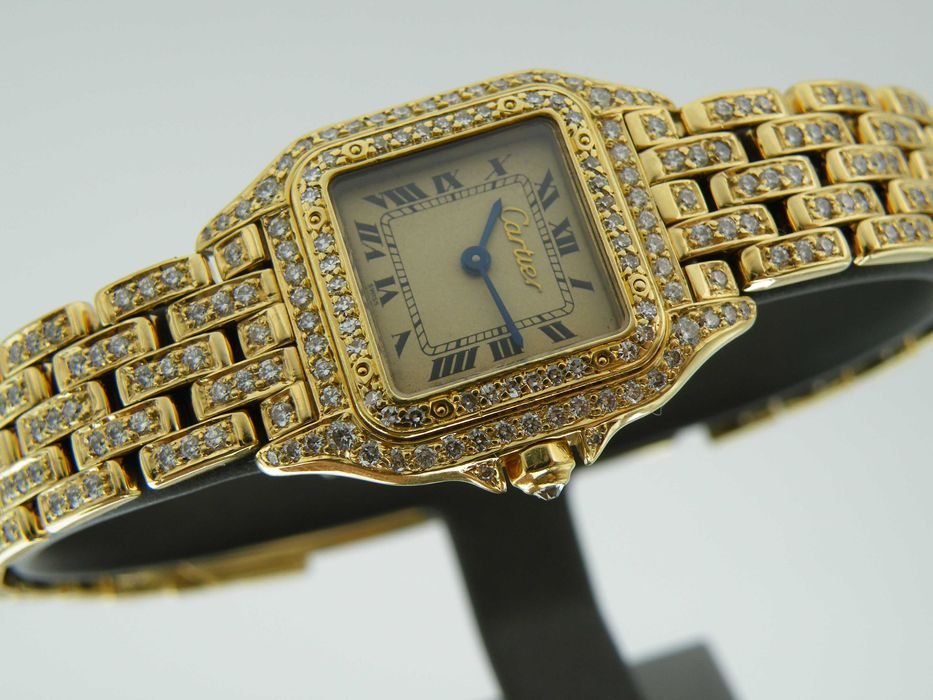 CARTIER Panthere Full Diamonds w 18k Złocie Komplet