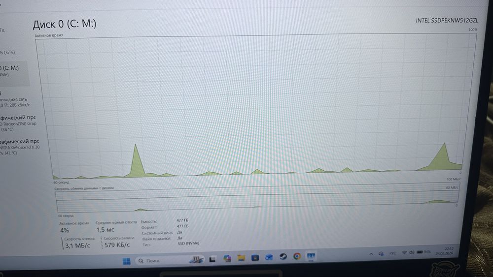 Игровой ноутбук Lenovo IdeaPad Gaming (RTX3050Ti)