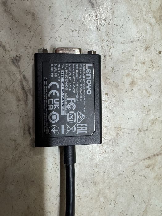 lenovo displayport to vga