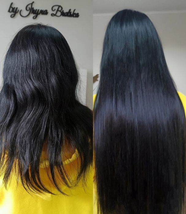 Нарощування натурального та біопротеїнового волосся