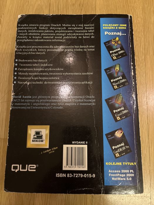 Poznaj Oracle 8 Austin