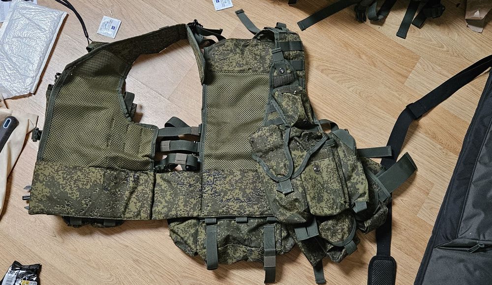 Airsoft Conjunto Colete e Mochila ratnik