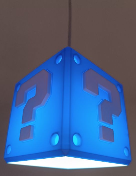 Candeeiro Super Mario Cubo ? Gaming decoração novo