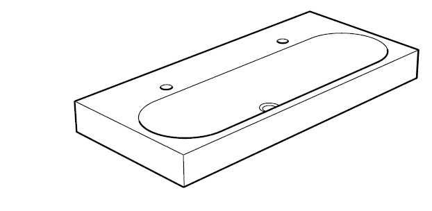 Lavatório Braviken IKEA 1.00m