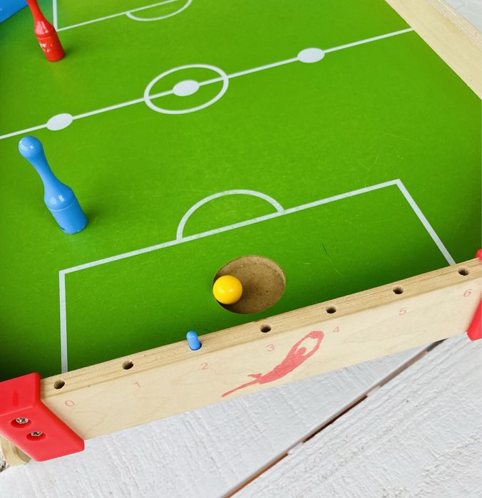 Jogo de Futebol de Mesa em Madeira | Portátil | Ótimo estado