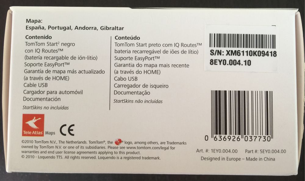 GPS NAV TOM TOM START IBERIA com acessorios