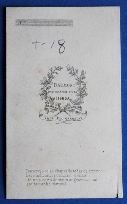 Imperador D. Pedro II do Brasil, CDV de Baumont, Lisboa