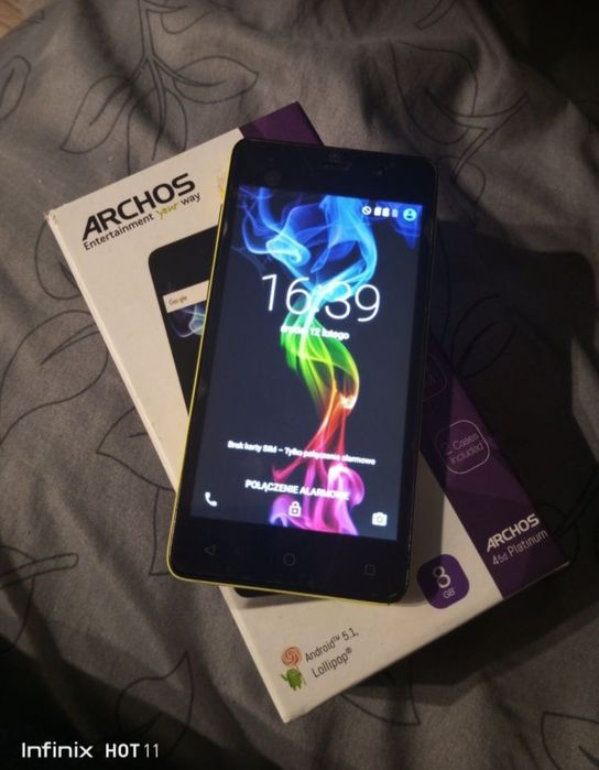 Archos 45d Platinim Żółty -sprawny!