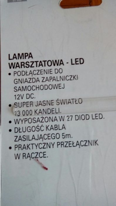 Lampa warsztatowa - LED 12 \/