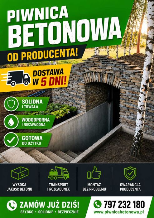 Piwniczka ogrodowa ziemianka betonowa Schron Bunkier Rzeszów Rakszawa Łańcut 5 500 zł