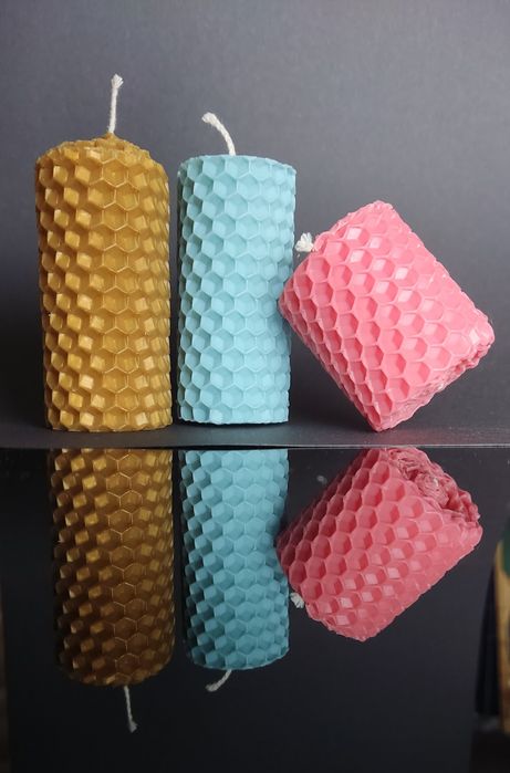 Свічки з вощини ручної роботи