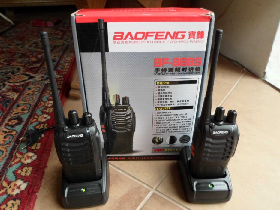 2 nowe krótkofalówki Baofeng BF 888S.