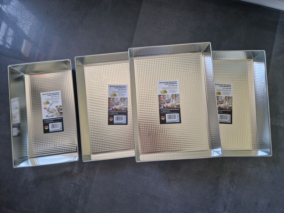 Blaszki do pieczenia blachy formy zestaw