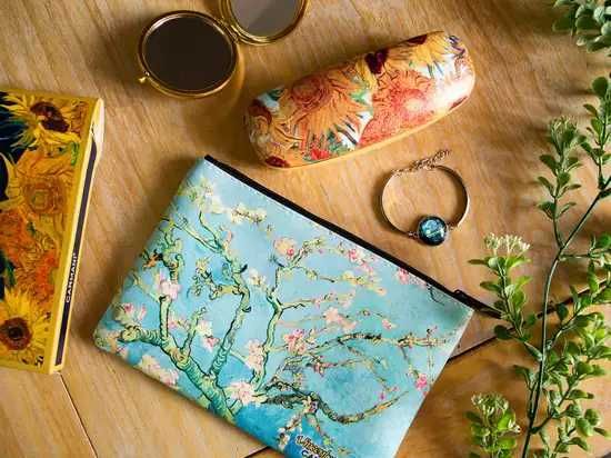 NOWA Kosmetyczka, saszetka 21x15cm, Migdałowiec, Vincent Van Gogh