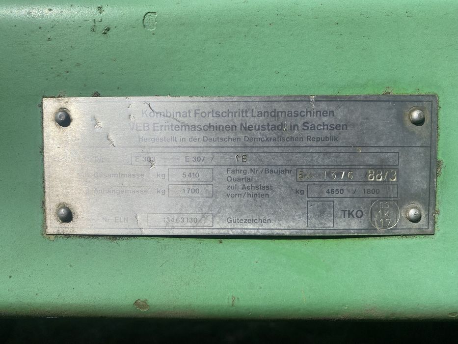Pokosówka fortschritt E303, sprzedaż lub usluga