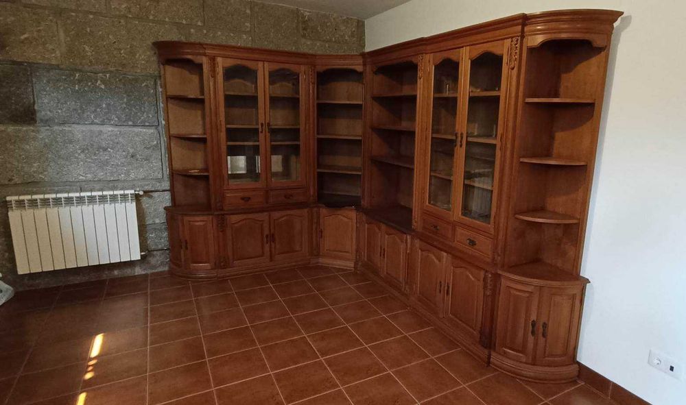 móvel de sala\salão em madeira carvalho