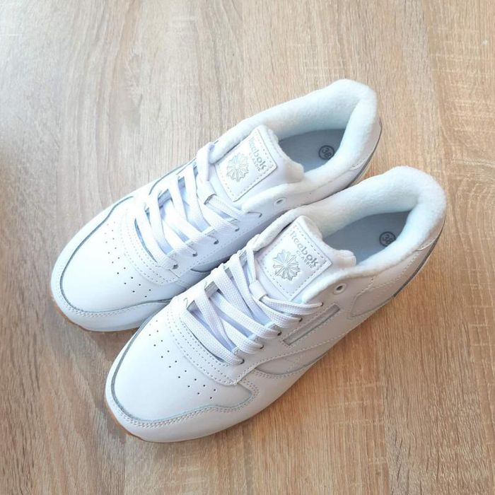Чоловічі Reebok Classic білі шкіряні преміум якість
