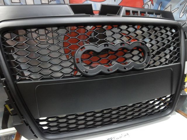 Grelha frontal Audi a3 8P 08-12 HATCHBACK / SPORTBACK / CABRIO RS3 look com suporte para símbolo