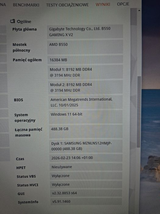 GIGABYTE B550  Gaming  xv2