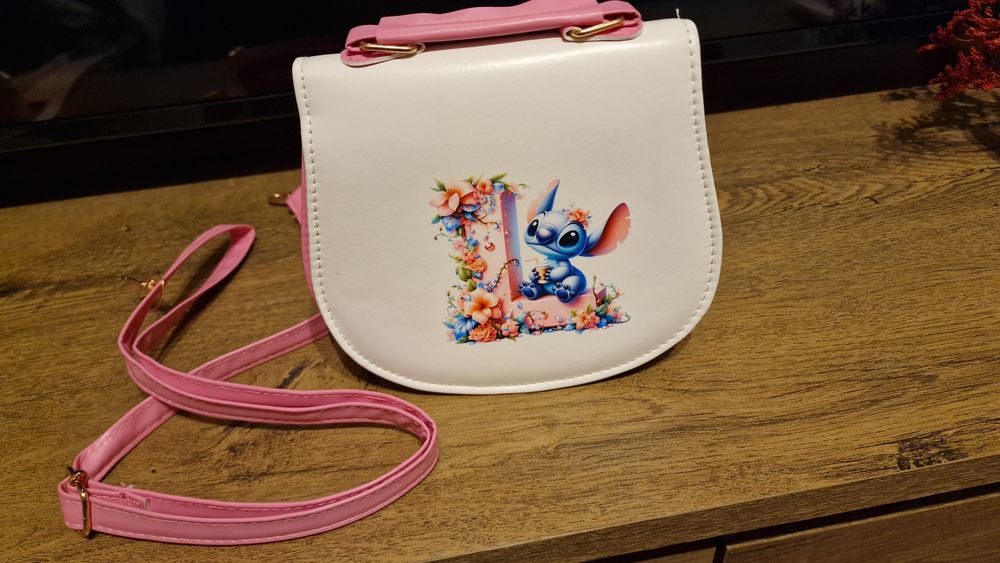 Torebka Stitch dla dziewczynki L różowa nowa prezent