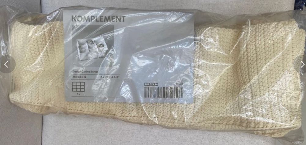 Arrumação em algodão