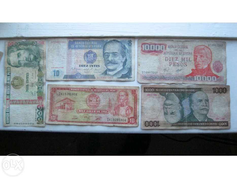 Notas internacionais troco o vende-se