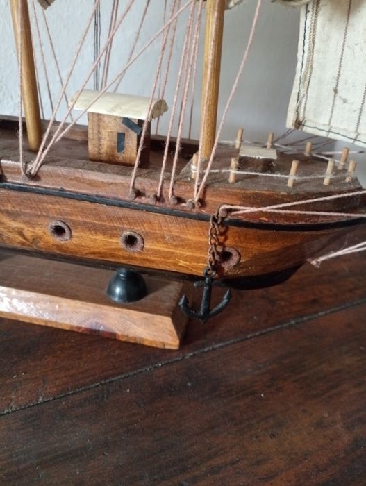 Barco de madeira 50 cm
