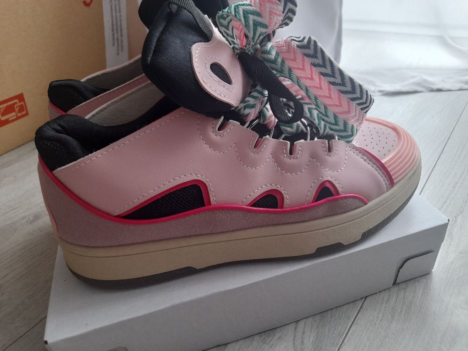 Buty różowe w stylu Lanvin nowe W-Wa