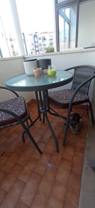 Conjunto Mesa e cadeira de jardim