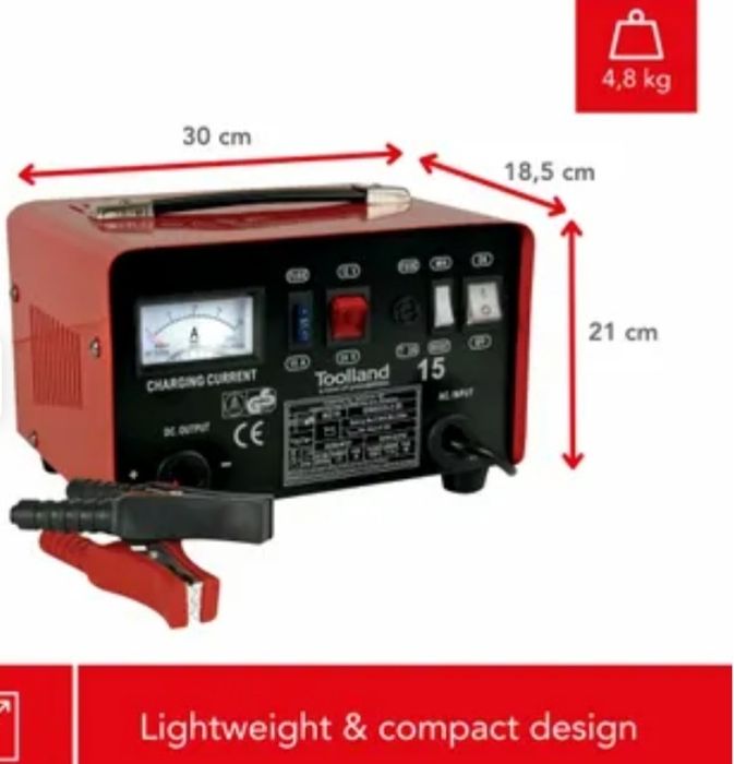 CHARGEUR POUR BATTERIE À ACIDE DE PLOMB - 12/24 V