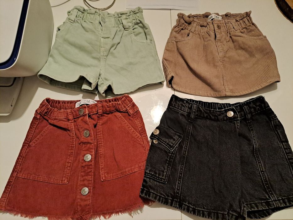 4 Saias/calções Zara 2-3 anos