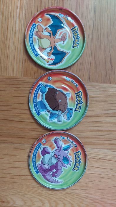 Pokemon big metal tazo duże metalowe