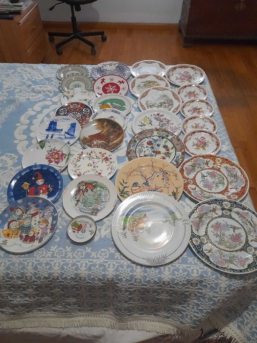 Pratos diversos de colecção