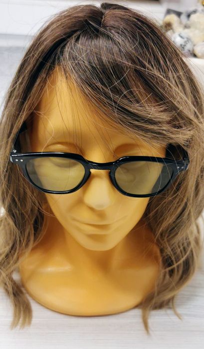 Stylowe okulary zerówki z zielonym filtrem, na każdą porę roku, unisex